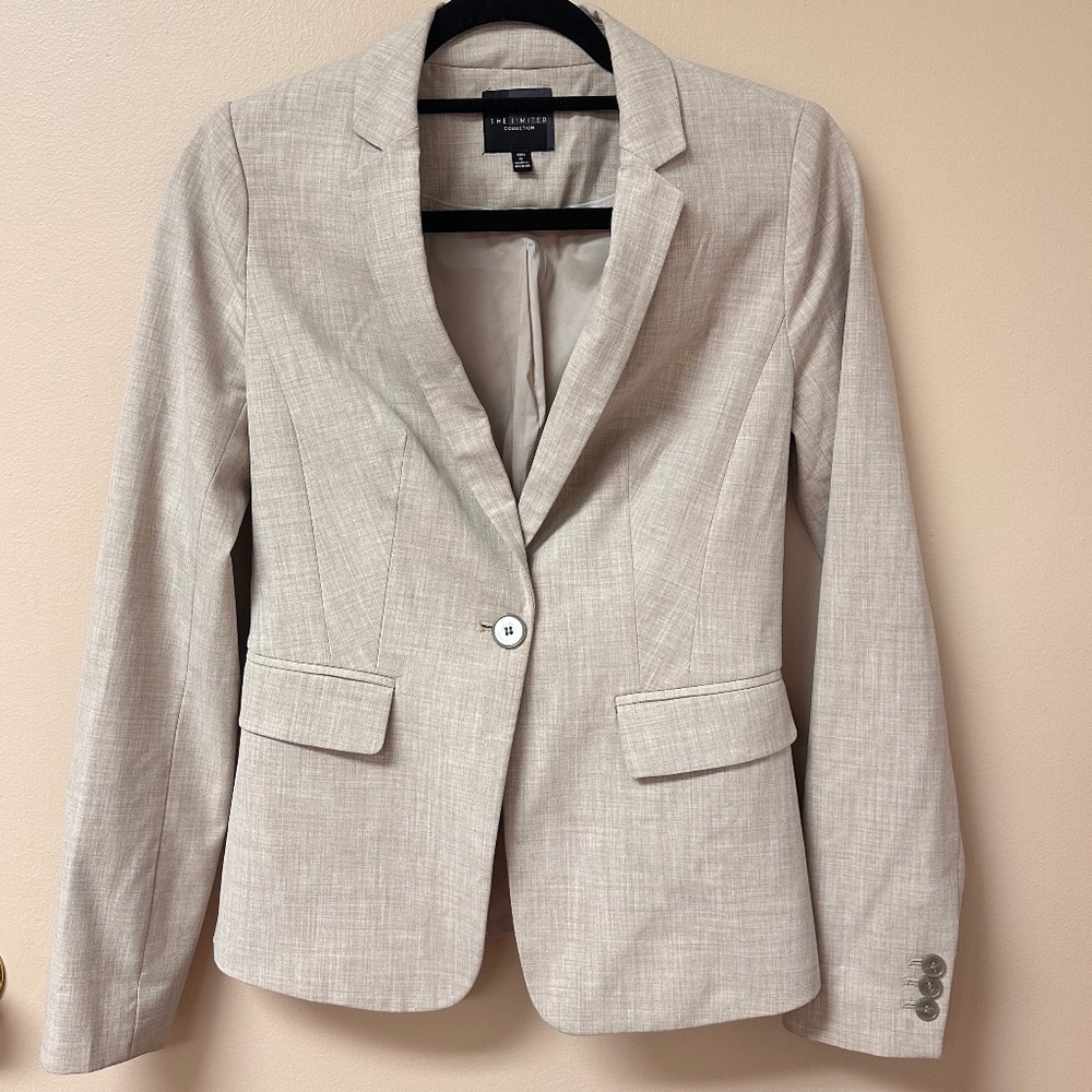 The Limited Women’s Tan/Beige Blazer (Online Exclusive)